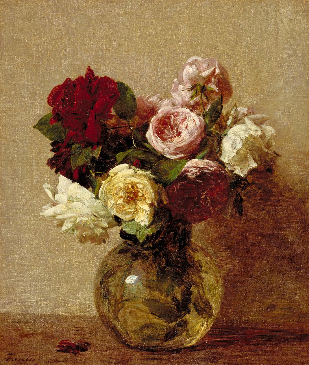 Rózsák, 1884 alkotó: Ignace Henri Jean Fantin Latour
