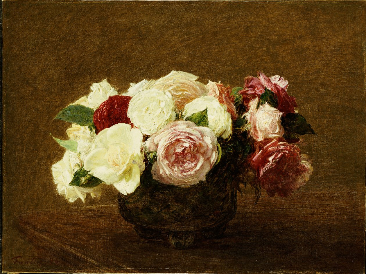 Rózsák, 1894 alkotó: Ignace Henri Jean Fantin Latour