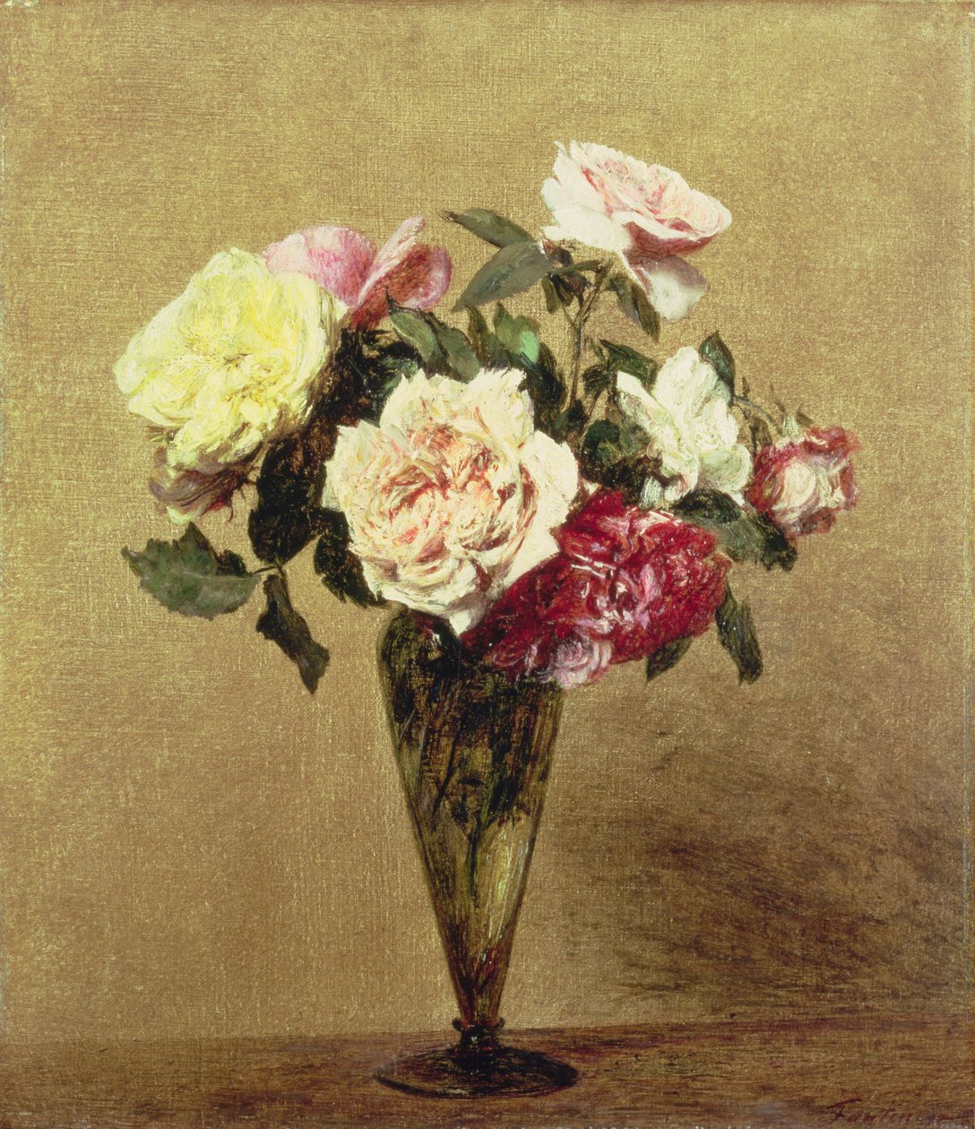 Rózsák vázában, 1892 alkotó: Ignace Henri Jean Fantin Latour