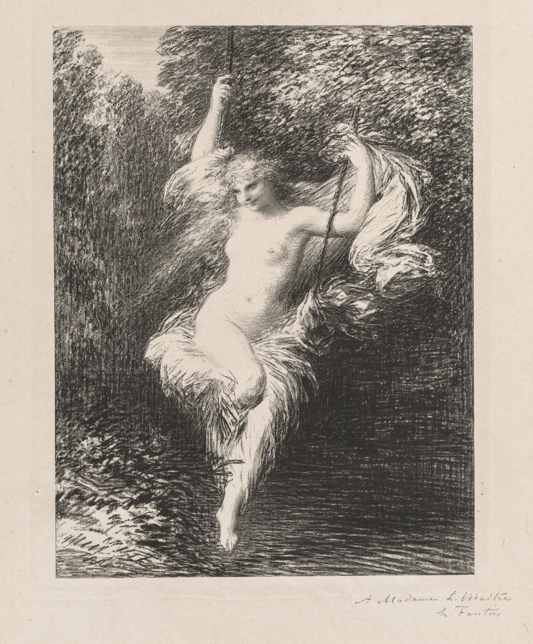 Fürdőző Sára, 1892. alkotó: Ignace Henri Jean Fantin Latour