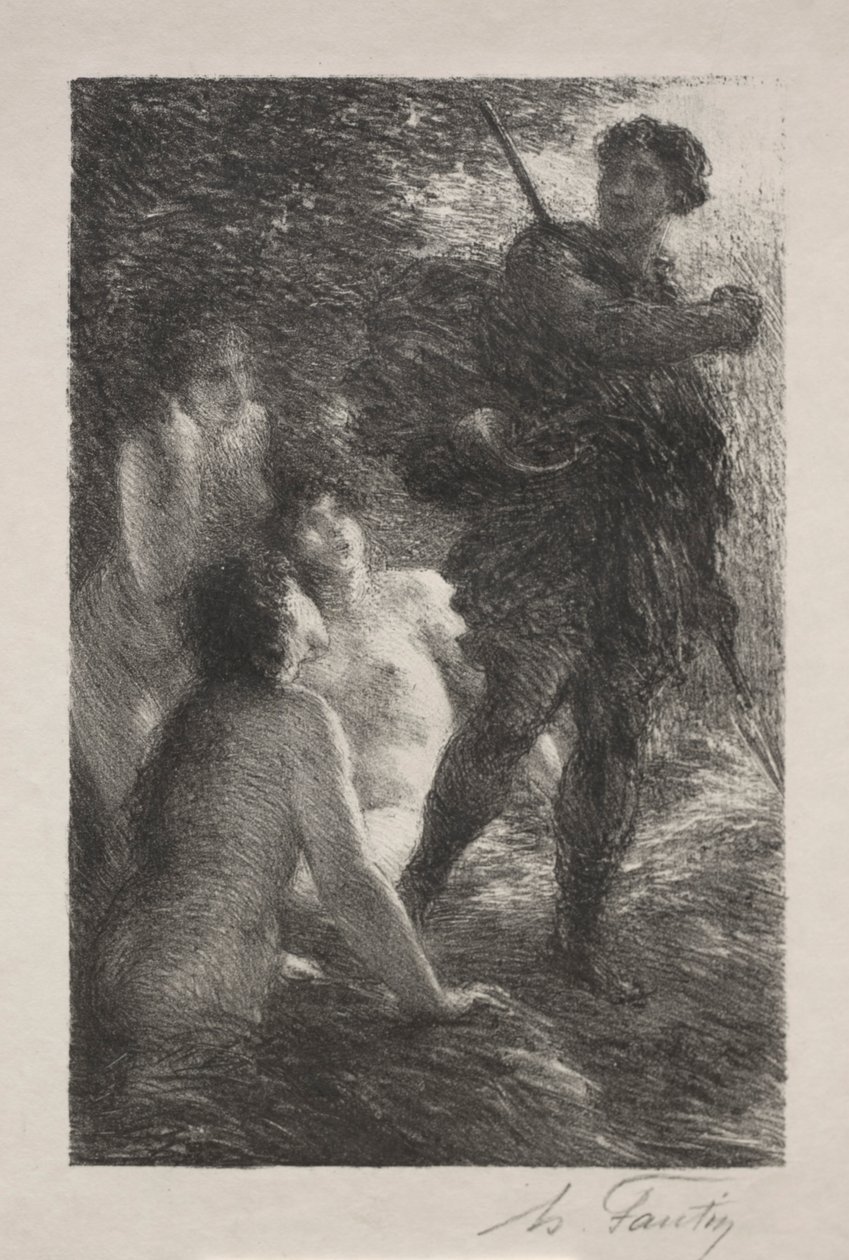 Siegfried és a Rajna lányai. alkotó: Ignace Henri Jean Fantin Latour
