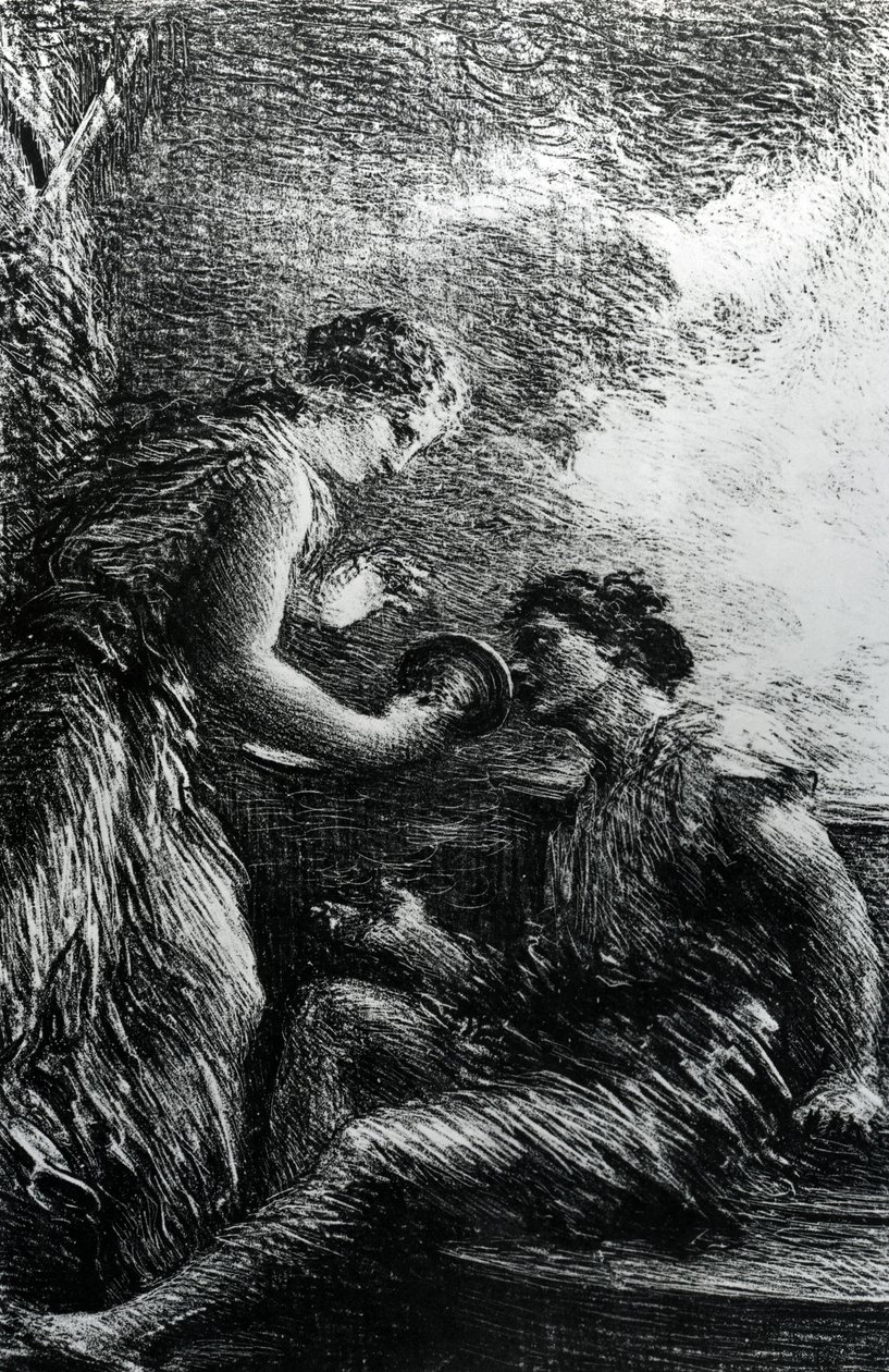 Sieglinde és Siegmund, jelenet Wagner „A valkűr” című operájából, 1887 alkotó: Ignace Henri Jean Fantin Latour