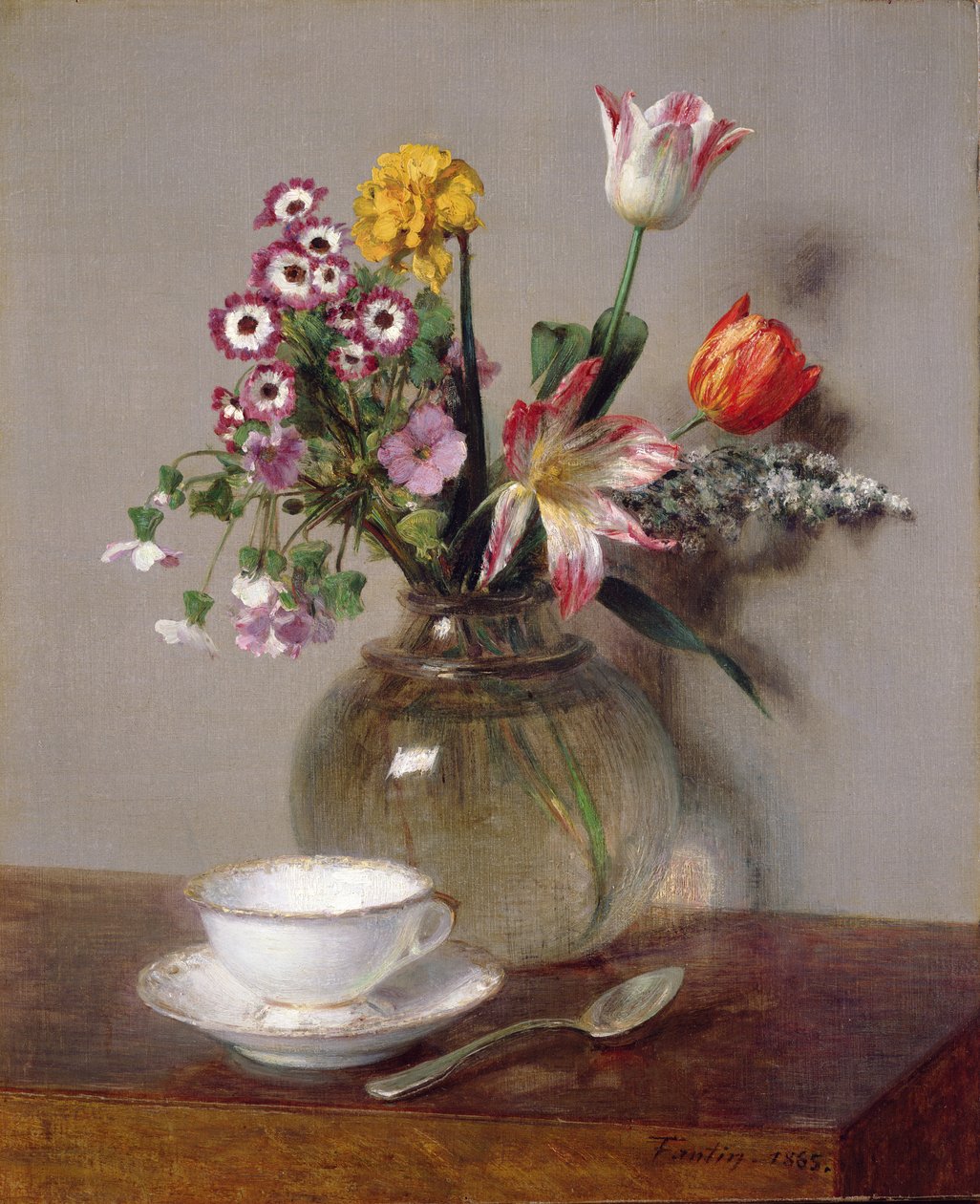 Tavaszi csokor, 1865 alkotó: Ignace Henri Jean Fantin Latour