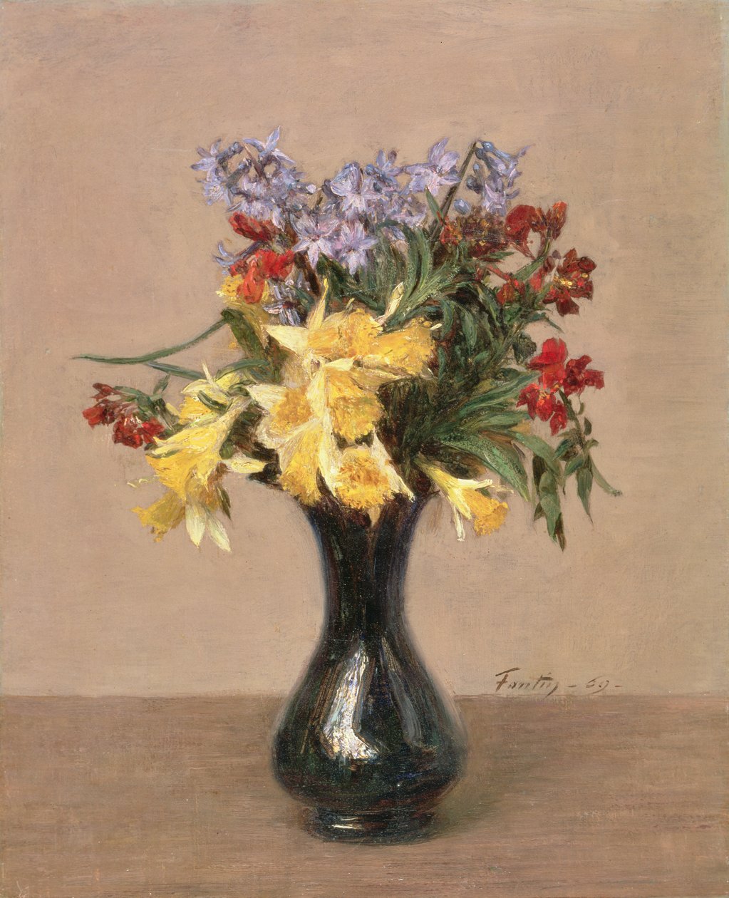 Tavaszi virágok, 1869 alkotó: Ignace Henri Jean Fantin Latour