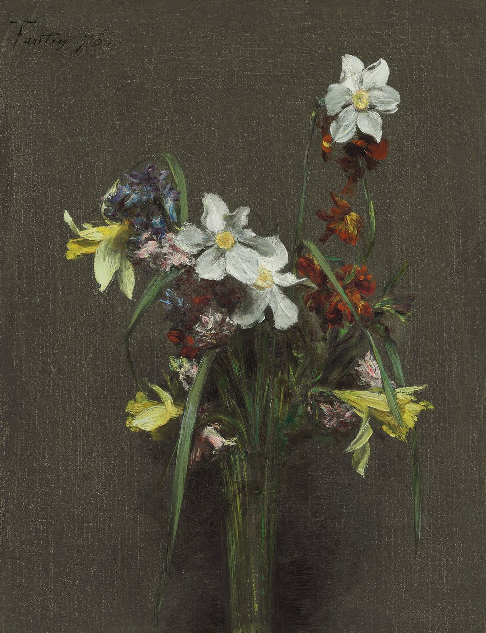 Tavaszi virágok; Tavaszi virágok, 1873 alkotó: Ignace Henri Jean Fantin Latour