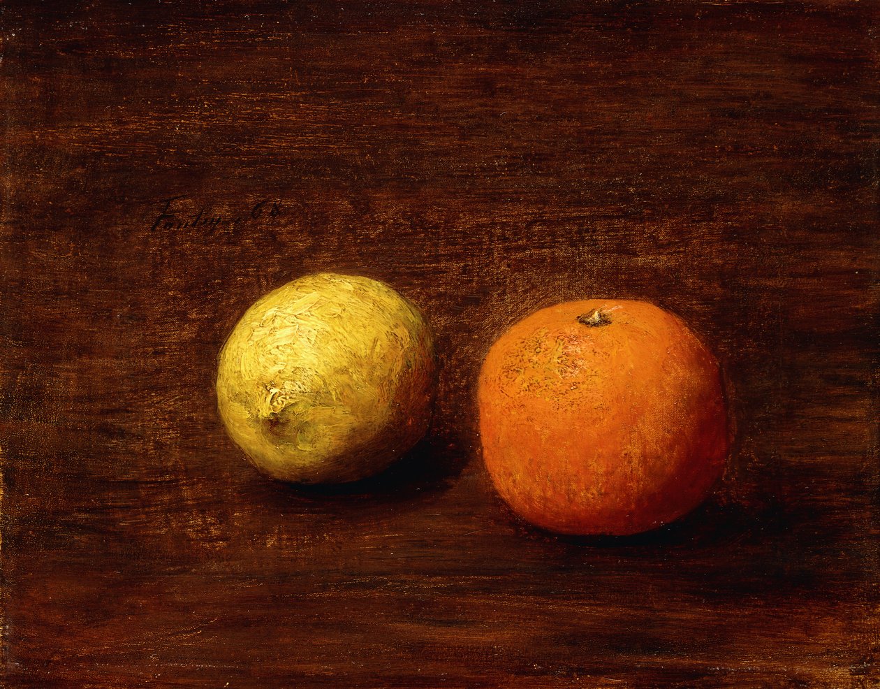 Csendélet, Citrom és Narancs; Nature Morte, Citron et Orange, 1868 alkotó: Ignace Henri Jean Fantin Latour