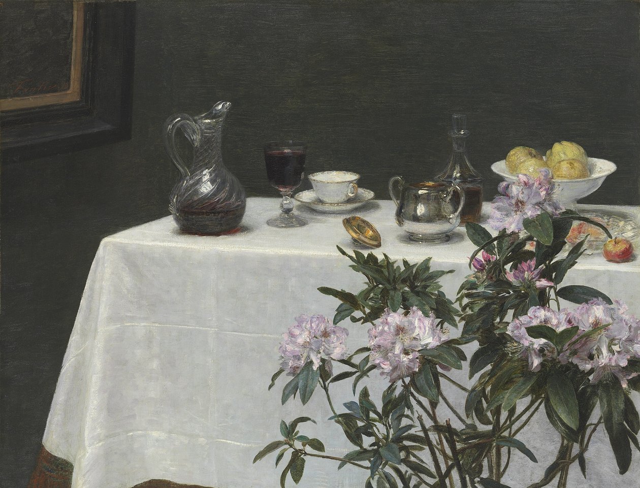 Csendélet: Asztalsarok, 1873 alkotó: Ignace Henri Jean Fantin Latour
