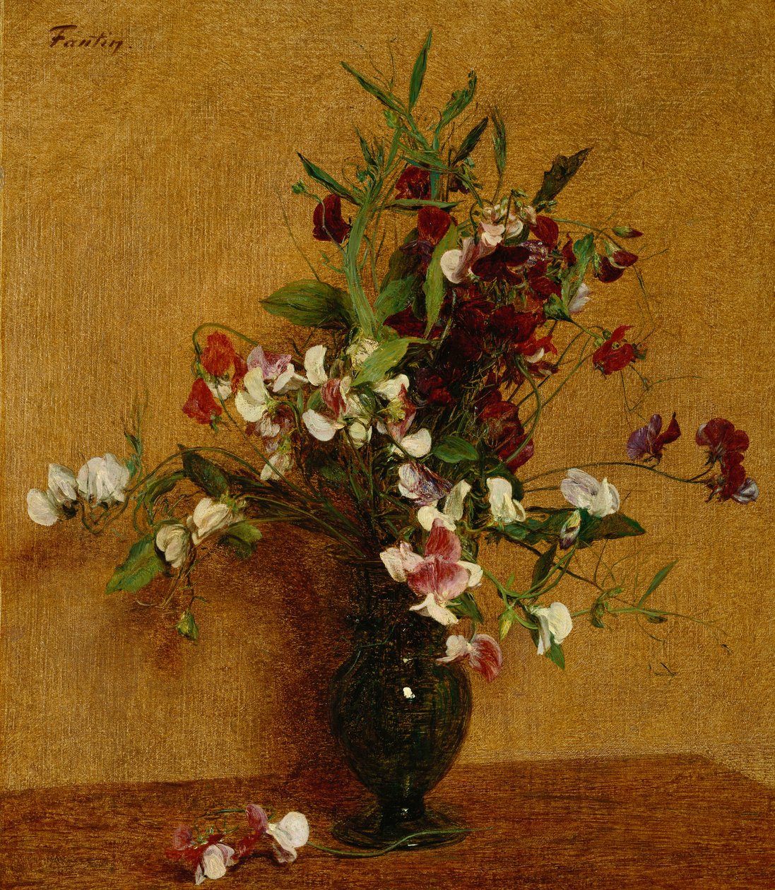 Édes borsó; Édes borsó, 1888 alkotó: Ignace Henri Jean Fantin Latour