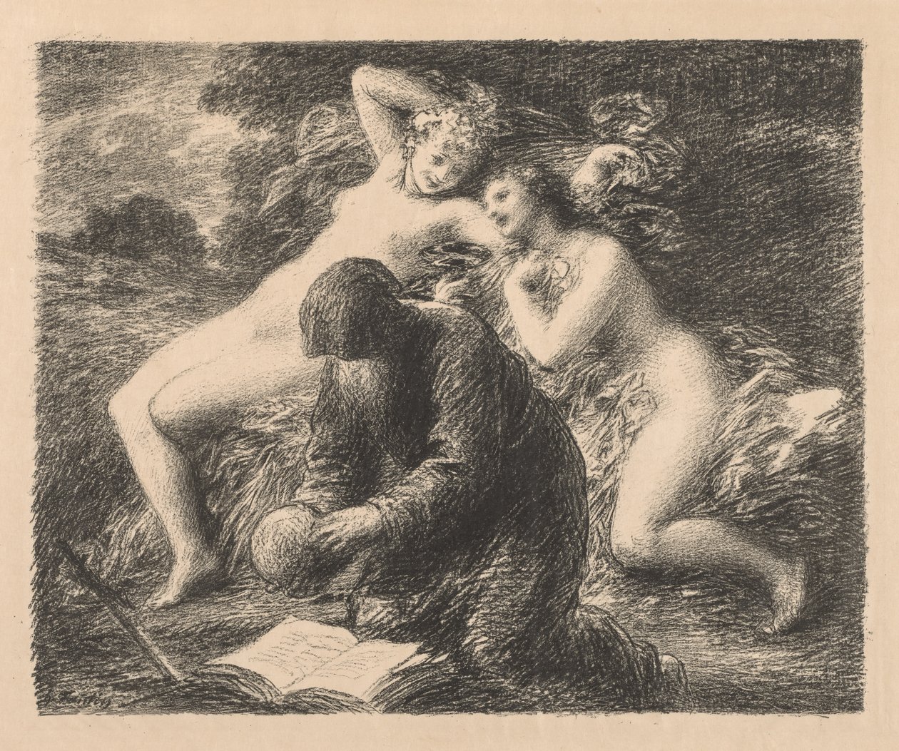 Szent Antal megkísértése, 1893. alkotó: Ignace Henri Jean Fantin Latour