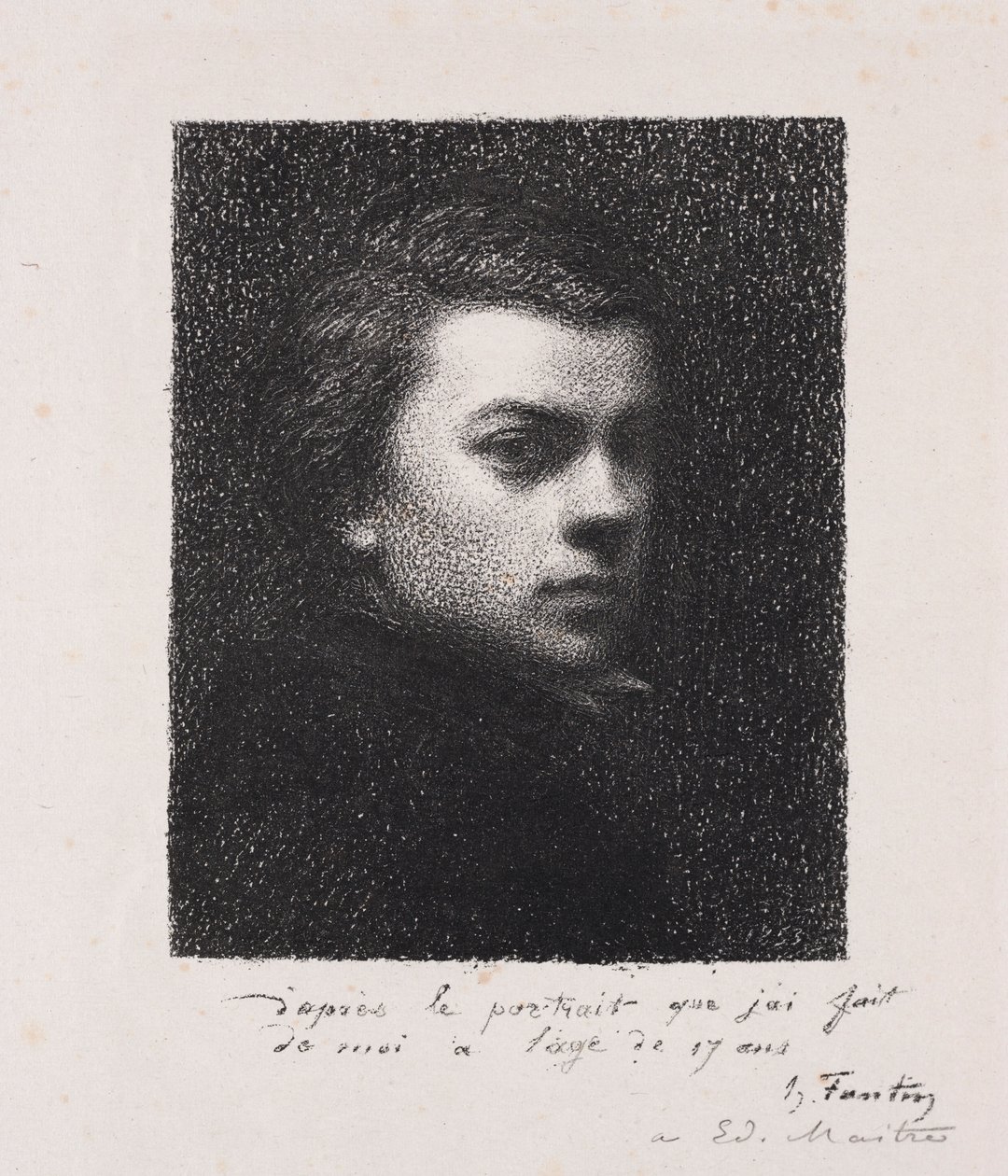 A művész 17 évesen, 1892. alkotó: Ignace Henri Jean Fantin Latour