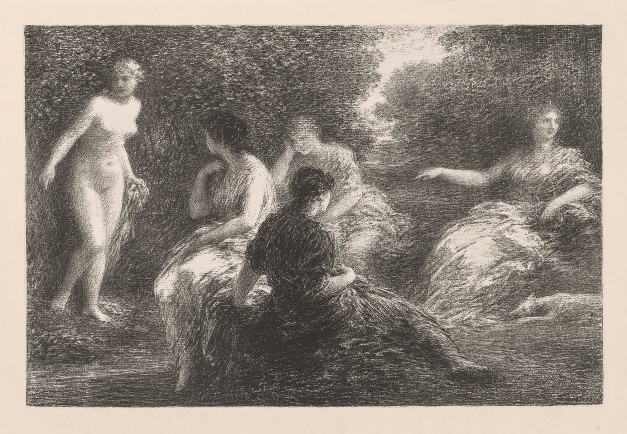 A fürdőzők, 1896. alkotó: Ignace Henri Jean Fantin Latour