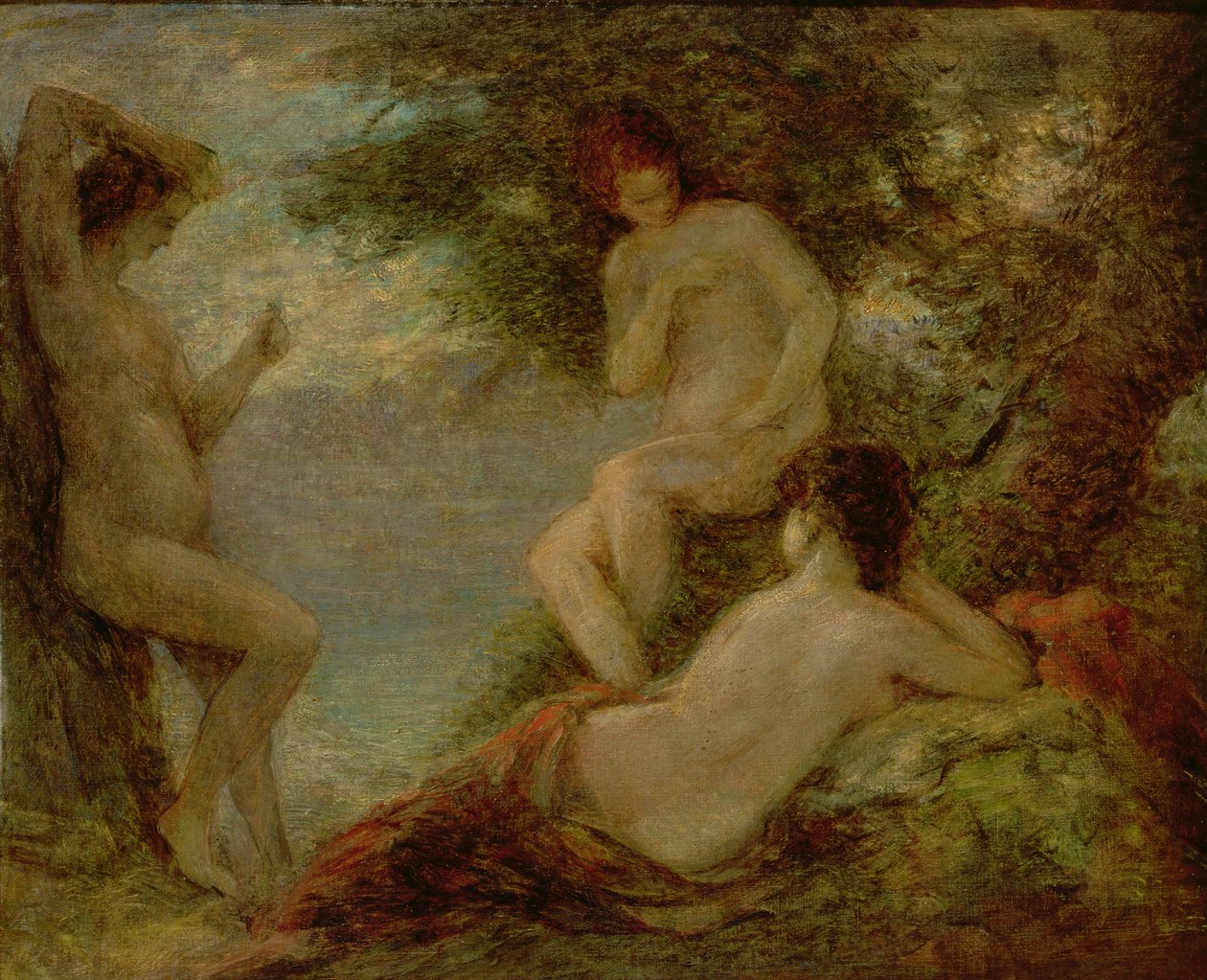 A fürdőzők, 1904 körül (olaj, vászon) alkotó: Ignace Henri Jean Fantin Latour
