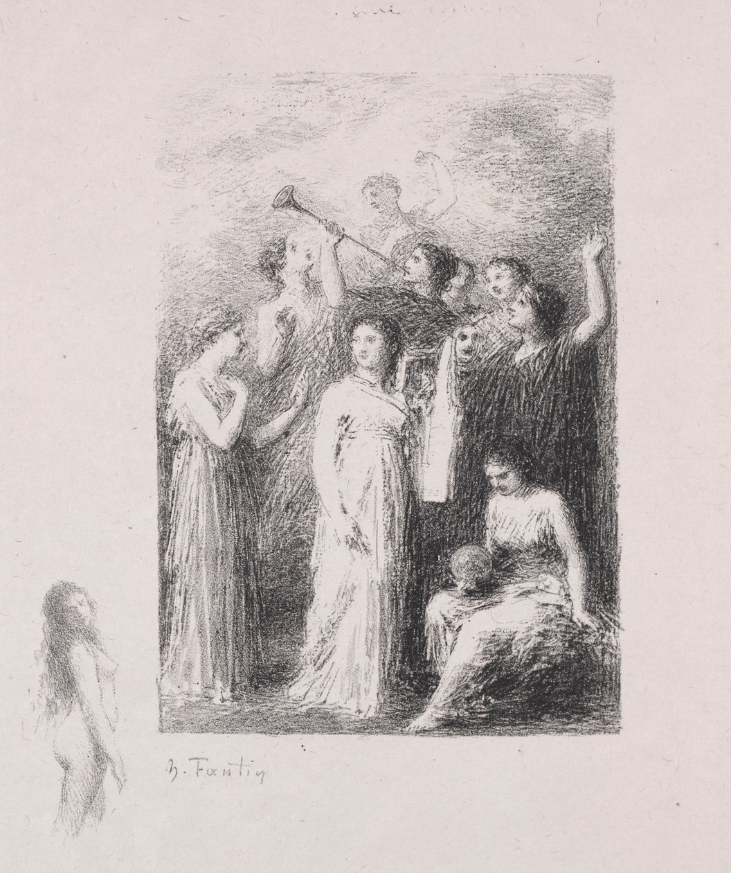 A vak. alkotó: Ignace Henri Jean Fantin Latour