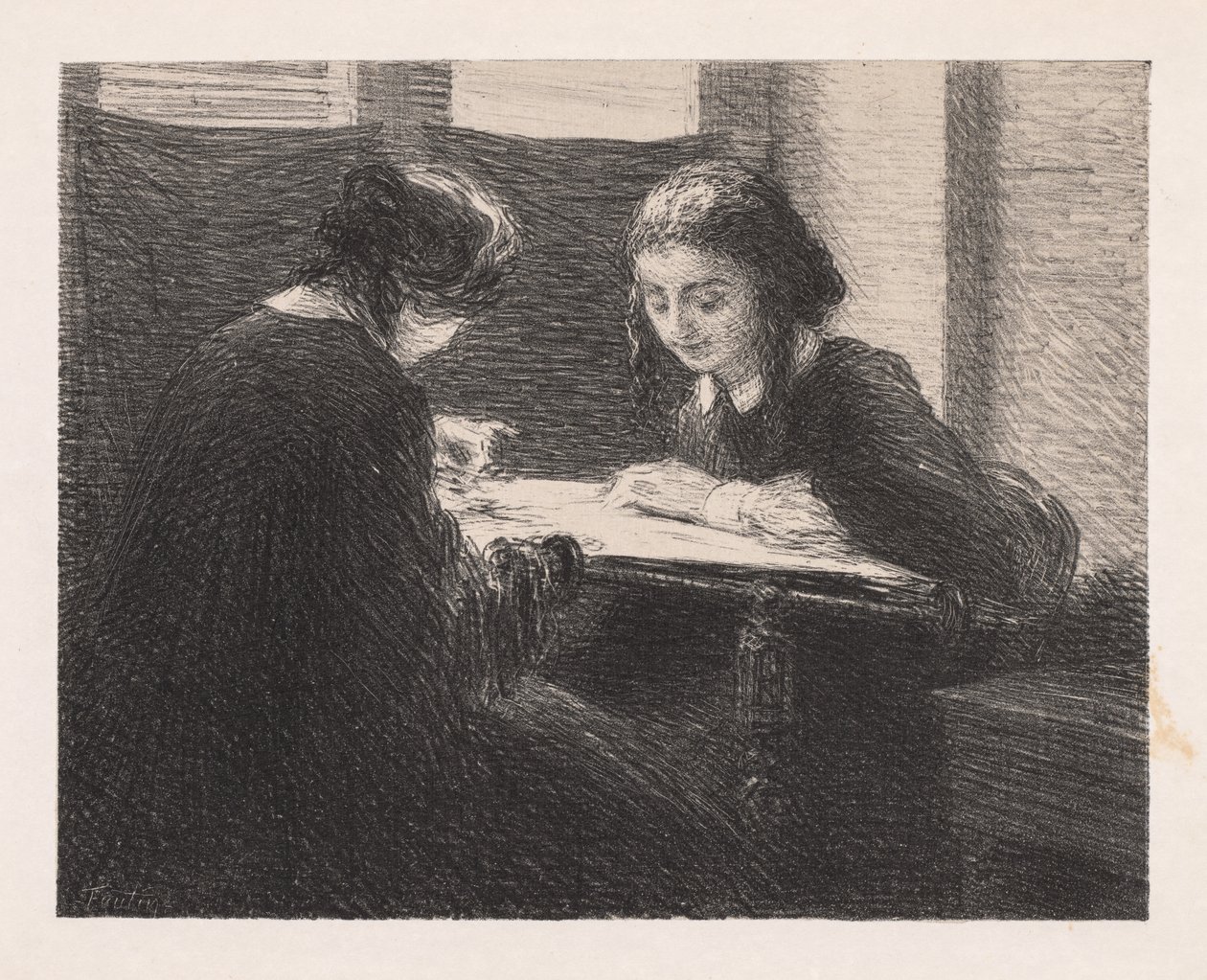 The Embroiders Les Embroiderers, 1898. alkotó: Ignace Henri Jean Fantin Latour
