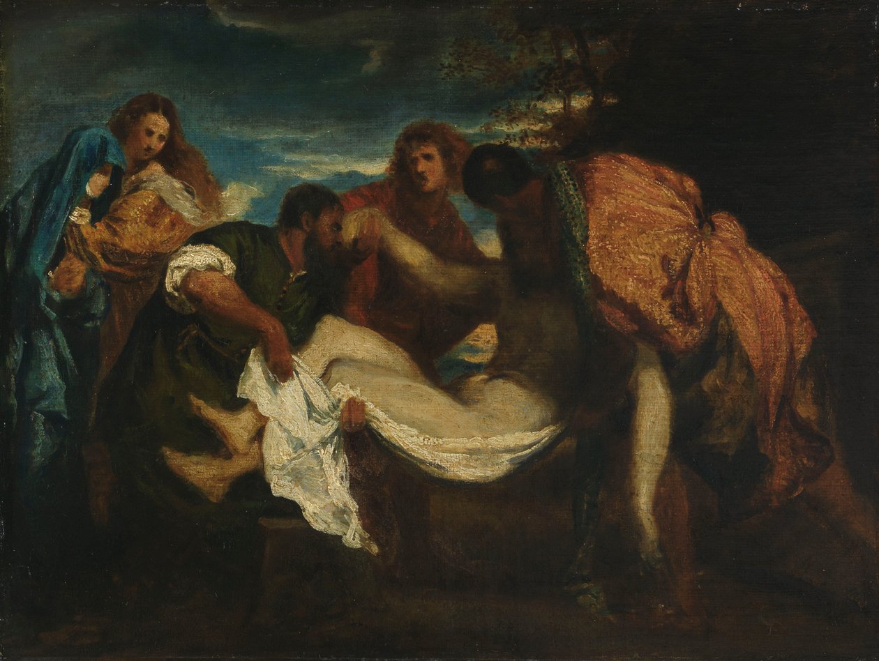 The Tombment (olaj, vászon, malomdeszka) alkotó: Ignace Henri Jean Fantin Latour