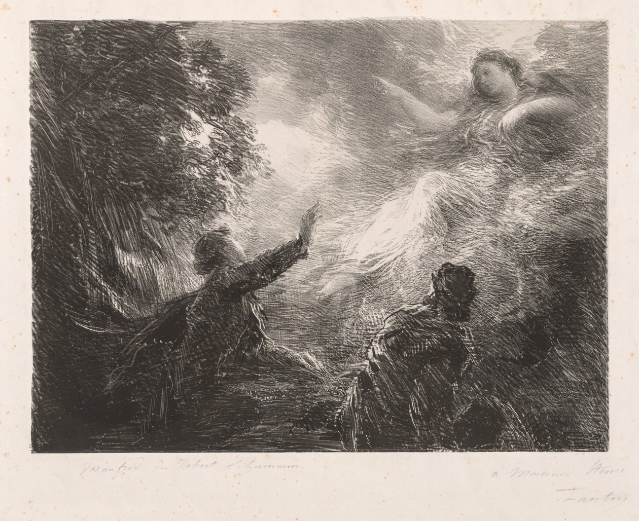 Az Alpok tündére, 1873. alkotó: Ignace Henri Jean Fantin Latour