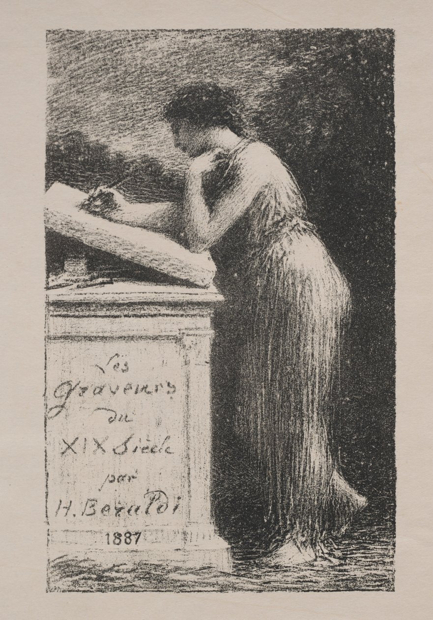 A litográfia, 1887. alkotó: Ignace Henri Jean Fantin Latour