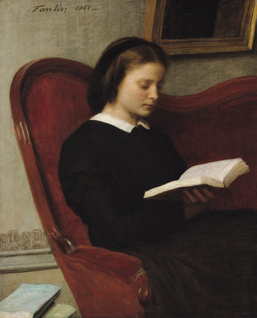 Az olvasó, 1861 alkotó: Ignace Henri Jean Fantin Latour