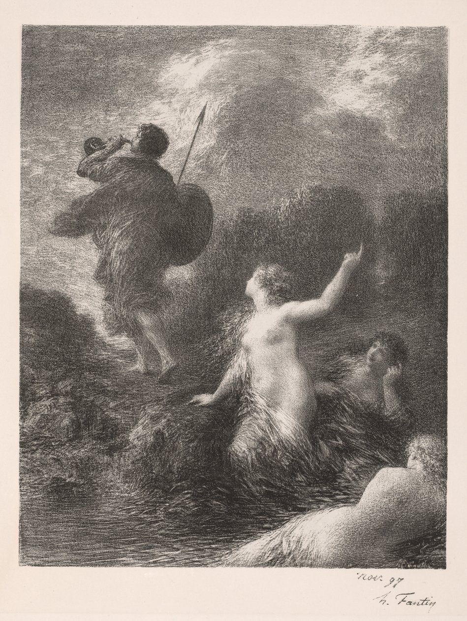 Az istenek alkonya: Siegfried és a rajnai lányok, 1897. alkotó: Ignace Henri Jean Fantin Latour