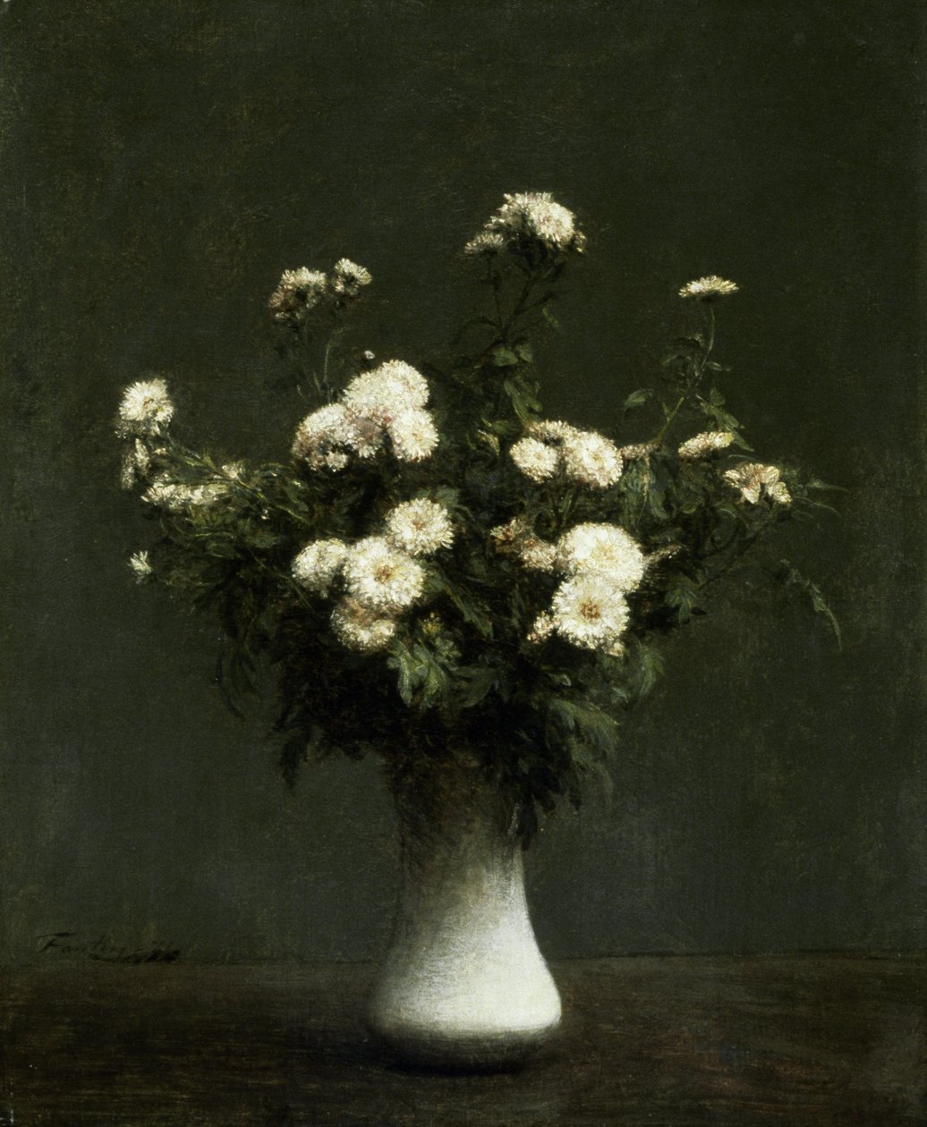 Krizantém váza, 1871 alkotó: Ignace Henri Jean Fantin Latour