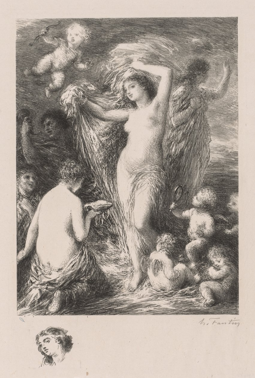 Anadyomene Vénusz, 1898. alkotó: Ignace Henri Jean Fantin Latour