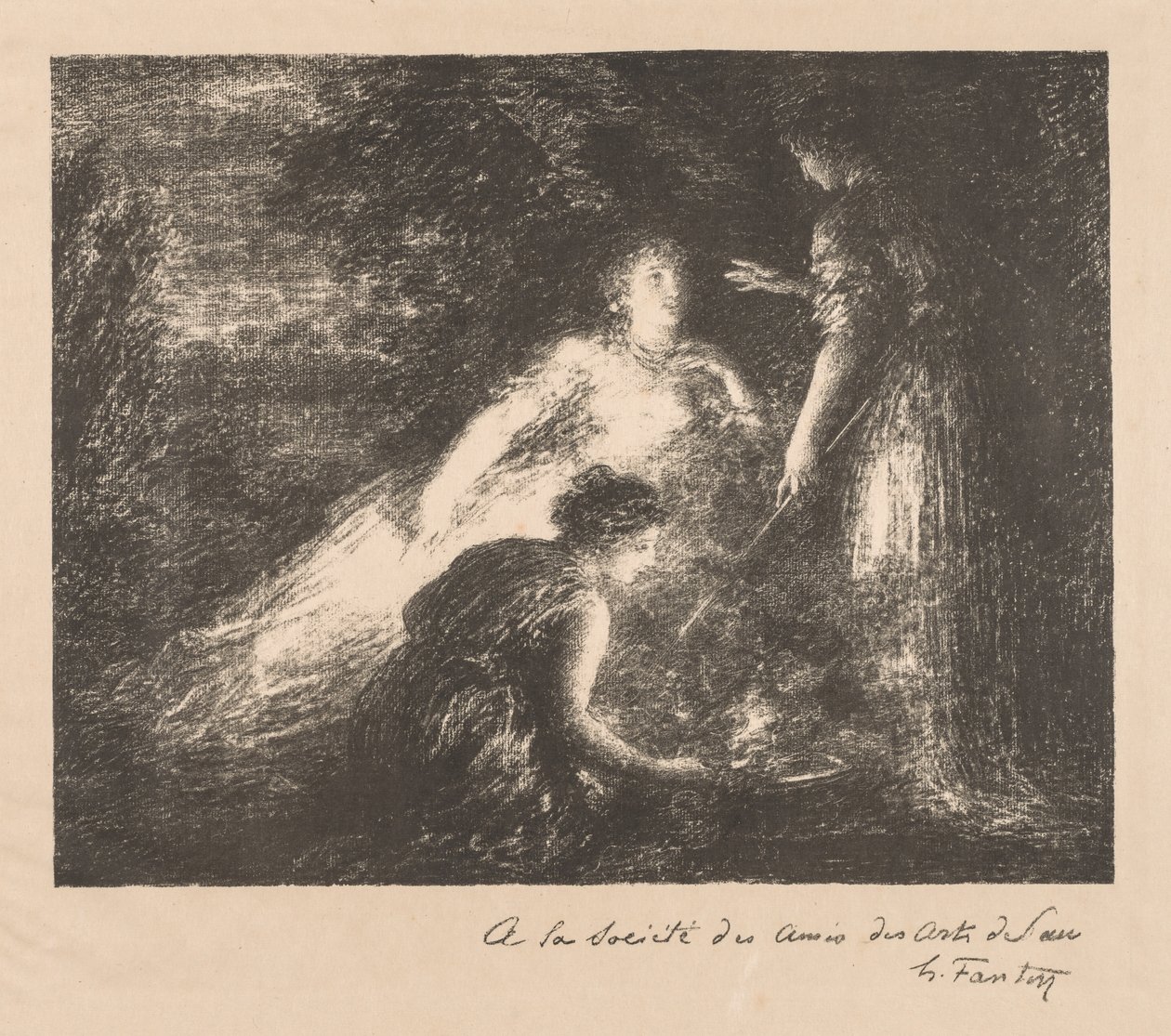 Boszorkányság, 1899. alkotó: Ignace Henri Jean Fantin Latour