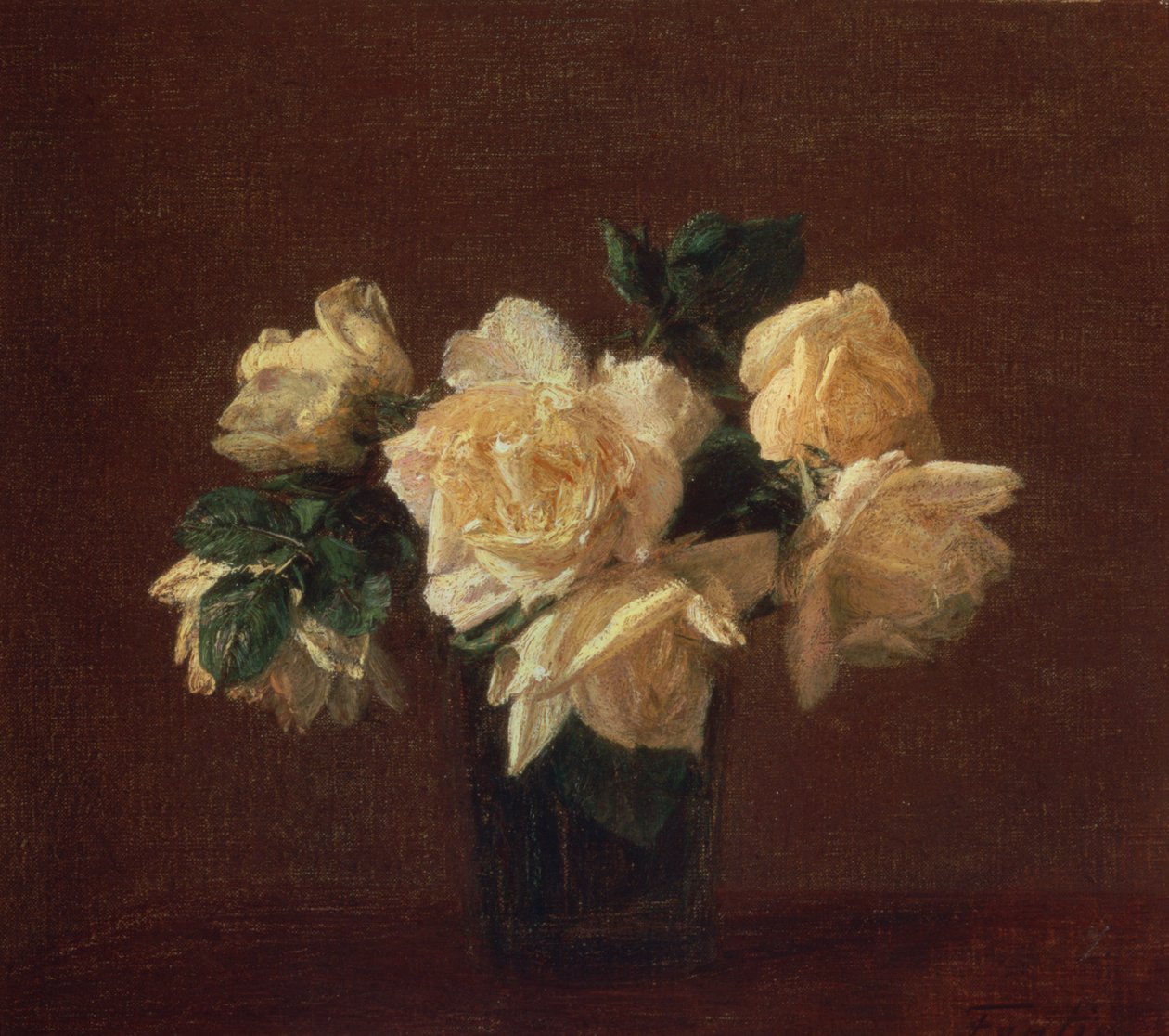 Sárga rózsák alkotó: Ignace Henri Jean Fantin Latour