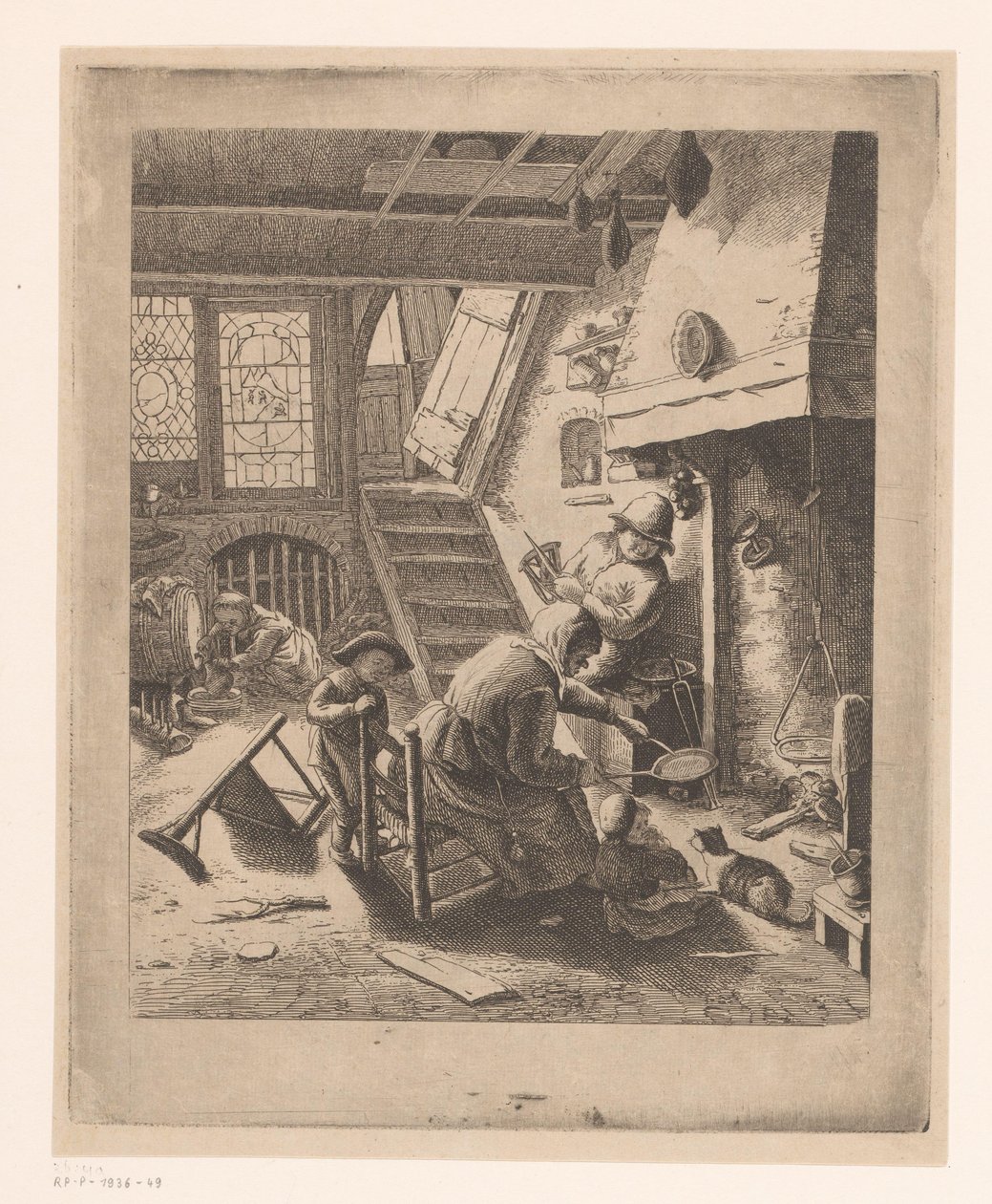 Palacsintasütő férjével és gyermekeivel alkotó: Ignace Joseph de Claussin (attributed to)