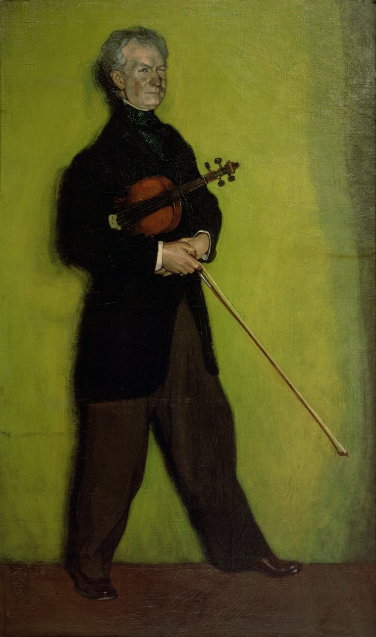 Larrapide hegedűművész portréja, 1910 alkotó: Ignacio Zuloaga y Zabaleta