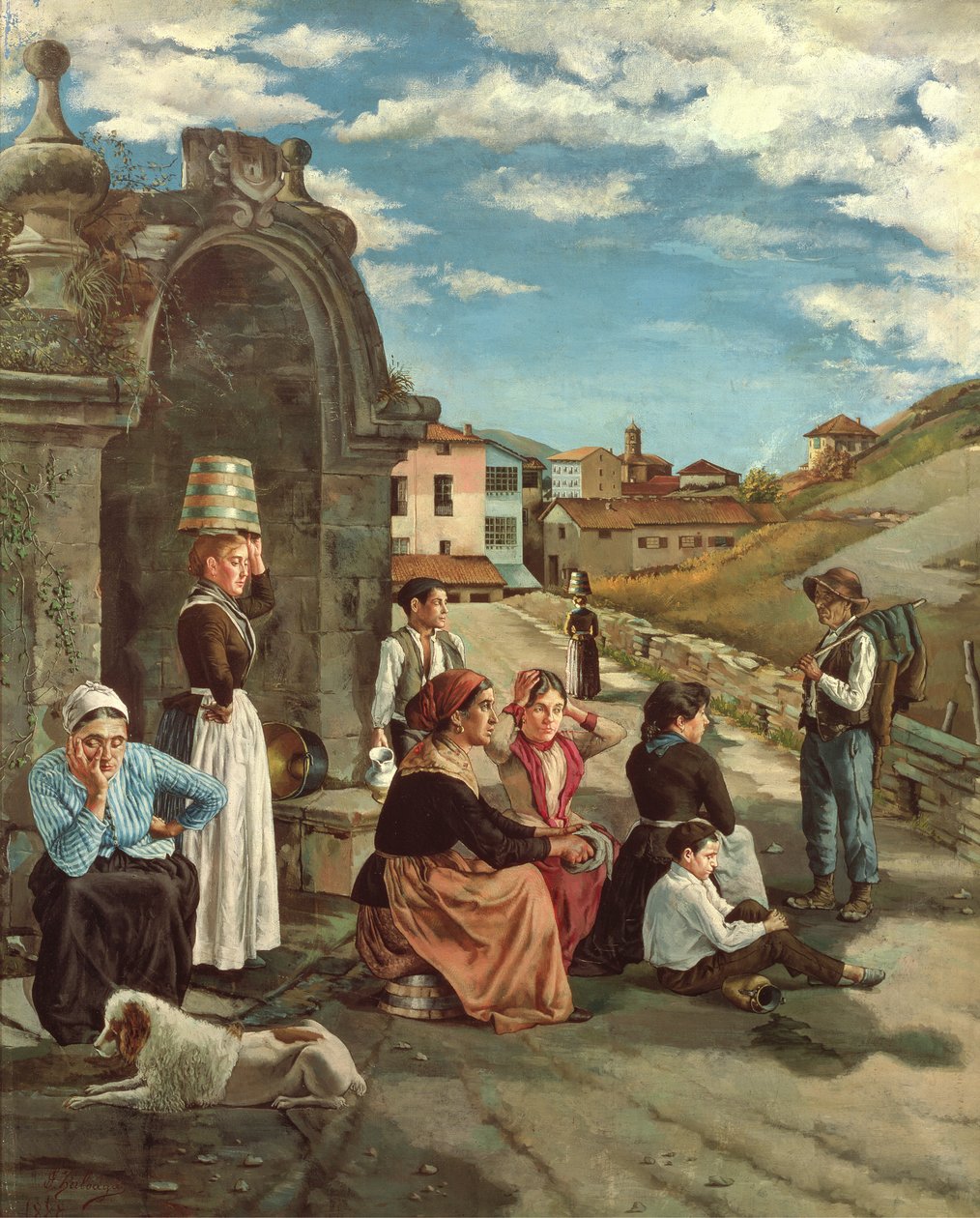 Eibar tavasza, 1888 alkotó: Ignacio Zuloaga y Zabaleta