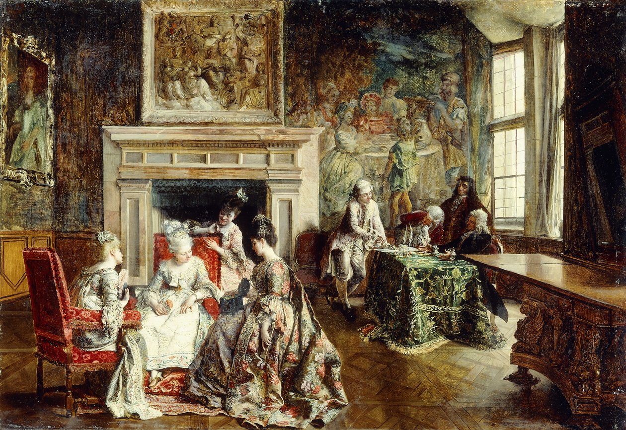 A házassági szerződés, 1874 alkotó: Ignacio Leon y Escosura