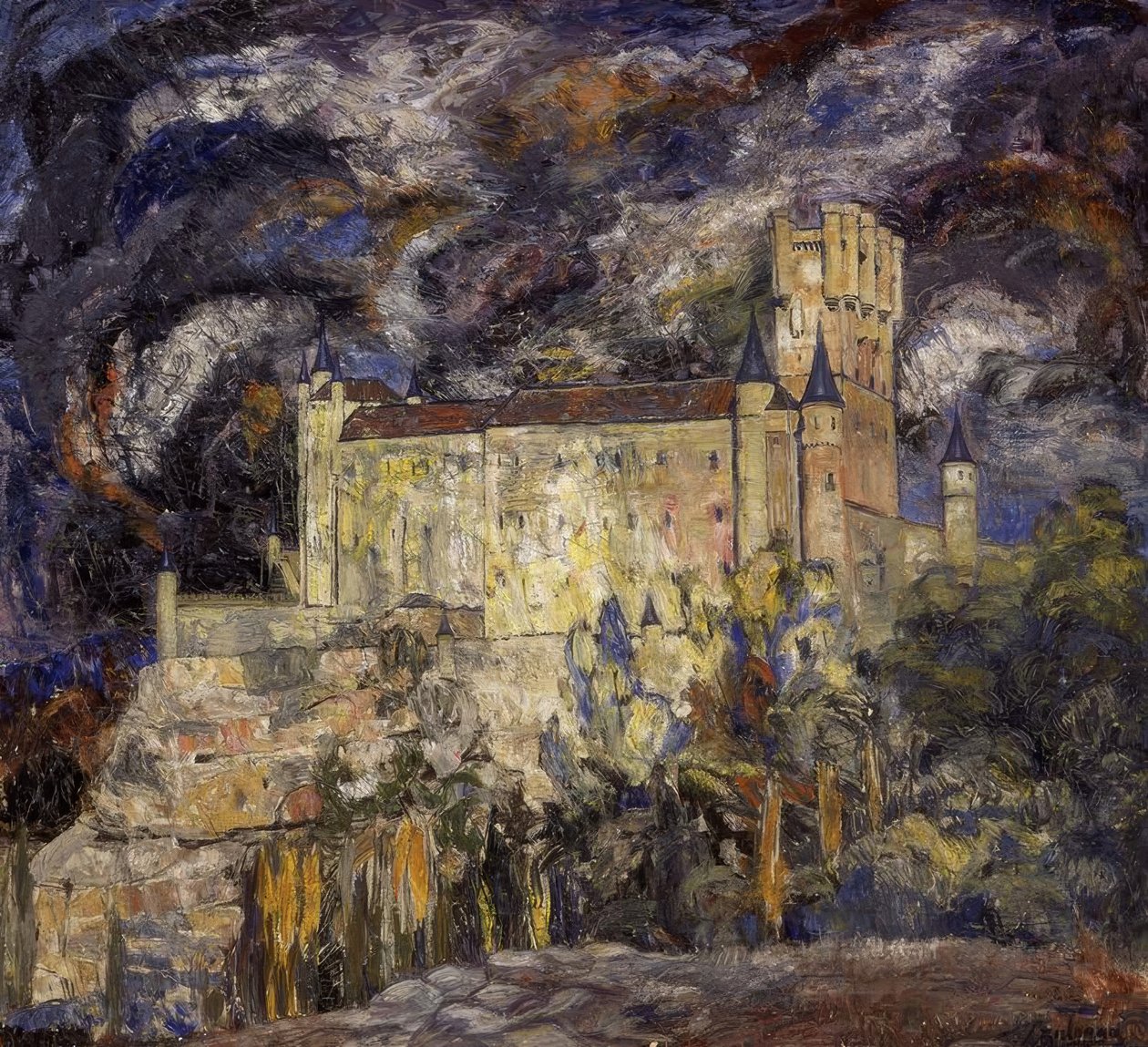 ALCAZAR DE SEGOVIA - 1925 - OLAJ / VÁSZON - 115X124 CM alkotó: Ignacio Zuloaga y Zabaleta