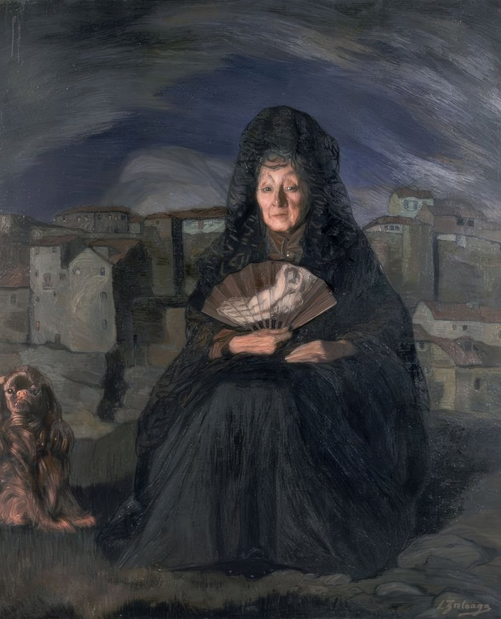 DOÑA ROSITA GUTIERREZ - 1915 - OLAJ / VÁSZON - 166,5 × 140 cm alkotó: Ignacio Zuloaga y Zabaleta