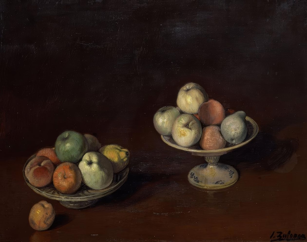 GYÜMÖLCS TÁL ÉS ALMA TÁNYÉR - O / L - 69X88 CM alkotó: Ignacio Zuloaga y Zabaleta