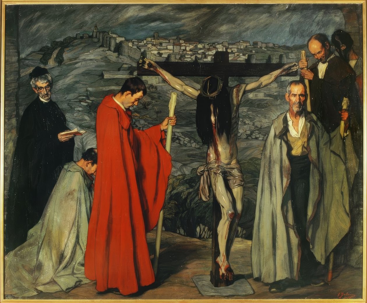 Ignacio Zuloaga / Vérző Krisztus vagy Vér Krisztus , 1911, Olaj, vászon, 250 × 300 cm alkotó: Ignacio Zuloaga y Zabaleta