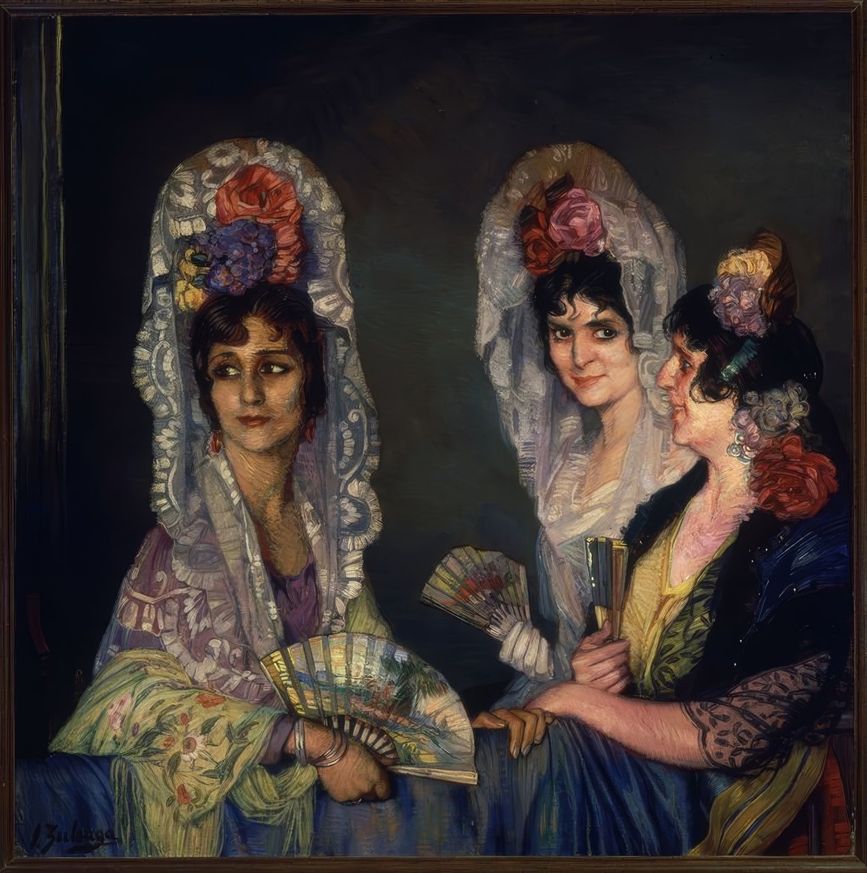 A HÁROM MANOLA – XX. SZÁZAD – O/L – 109X110 CM alkotó: Ignacio Zuloaga y Zabaleta