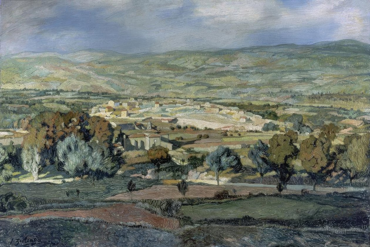 Alhamai táj, 1923, Olaj, vászon, 87 × 128 cm, AS00699 alkotó: Ignacio Zuloaga y Zabaleta