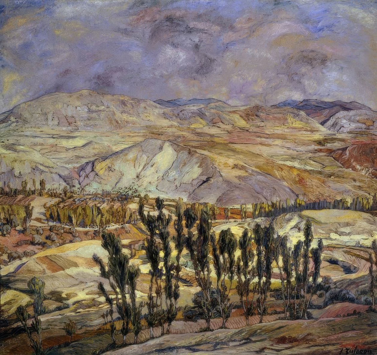 Calatayudi táj, 1930, Olaj, vászon, 113 × 123 cm, AS00634 alkotó: Ignacio Zuloaga y Zabaleta
