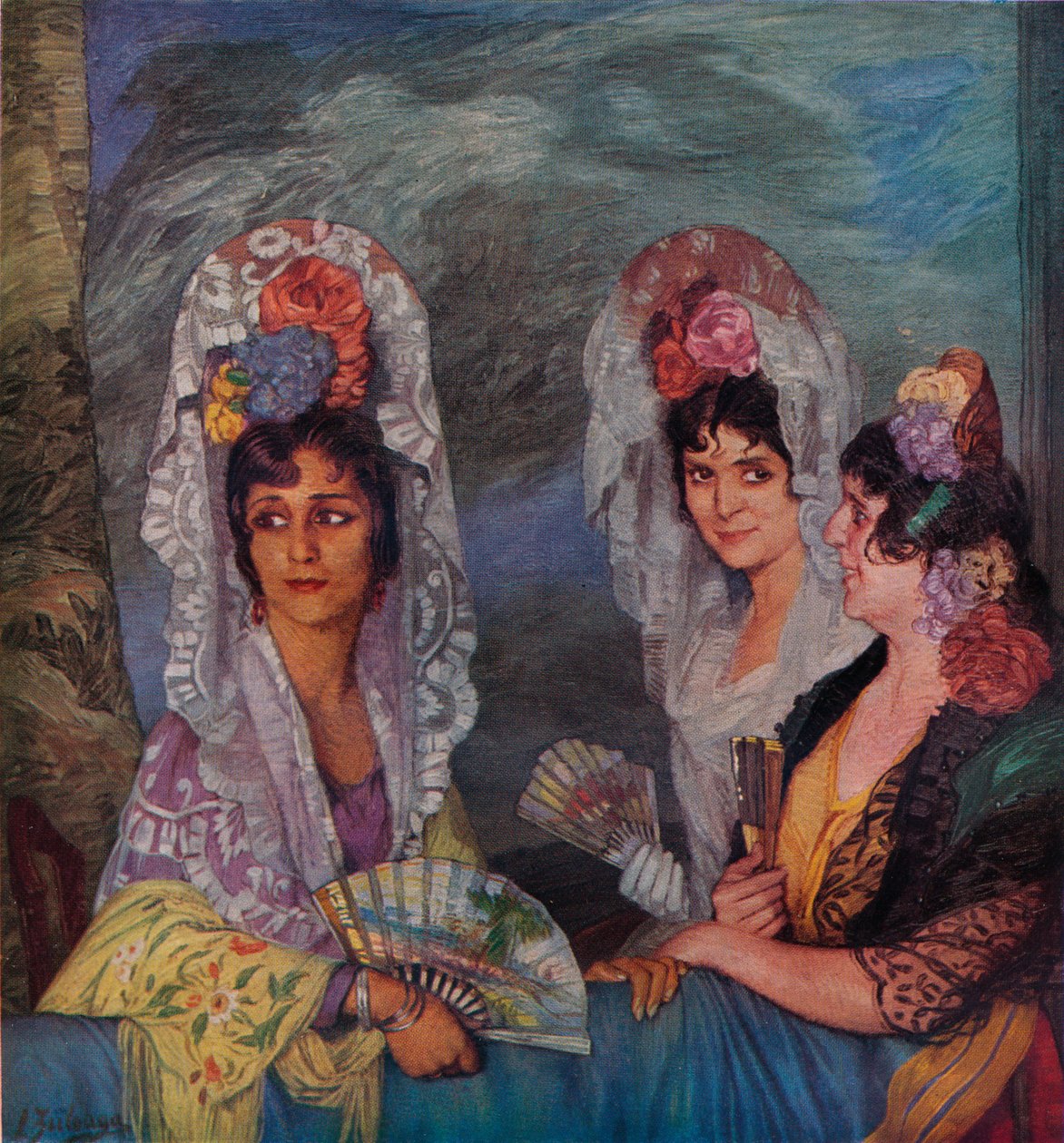 Az erkély, 1931 alkotó: Ignacio Zuloaga y Zabaleta