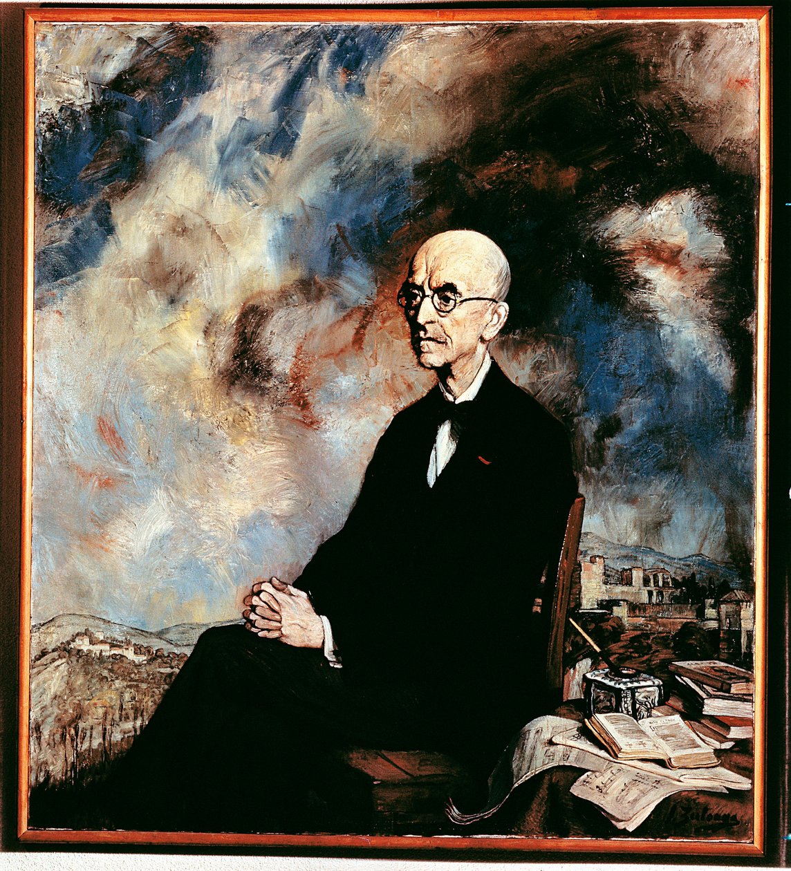 Manuel de Falla (1876-1946) spanyol zeneszerző portréja alkotó: Ignacio Zuloaga y Zabaleta