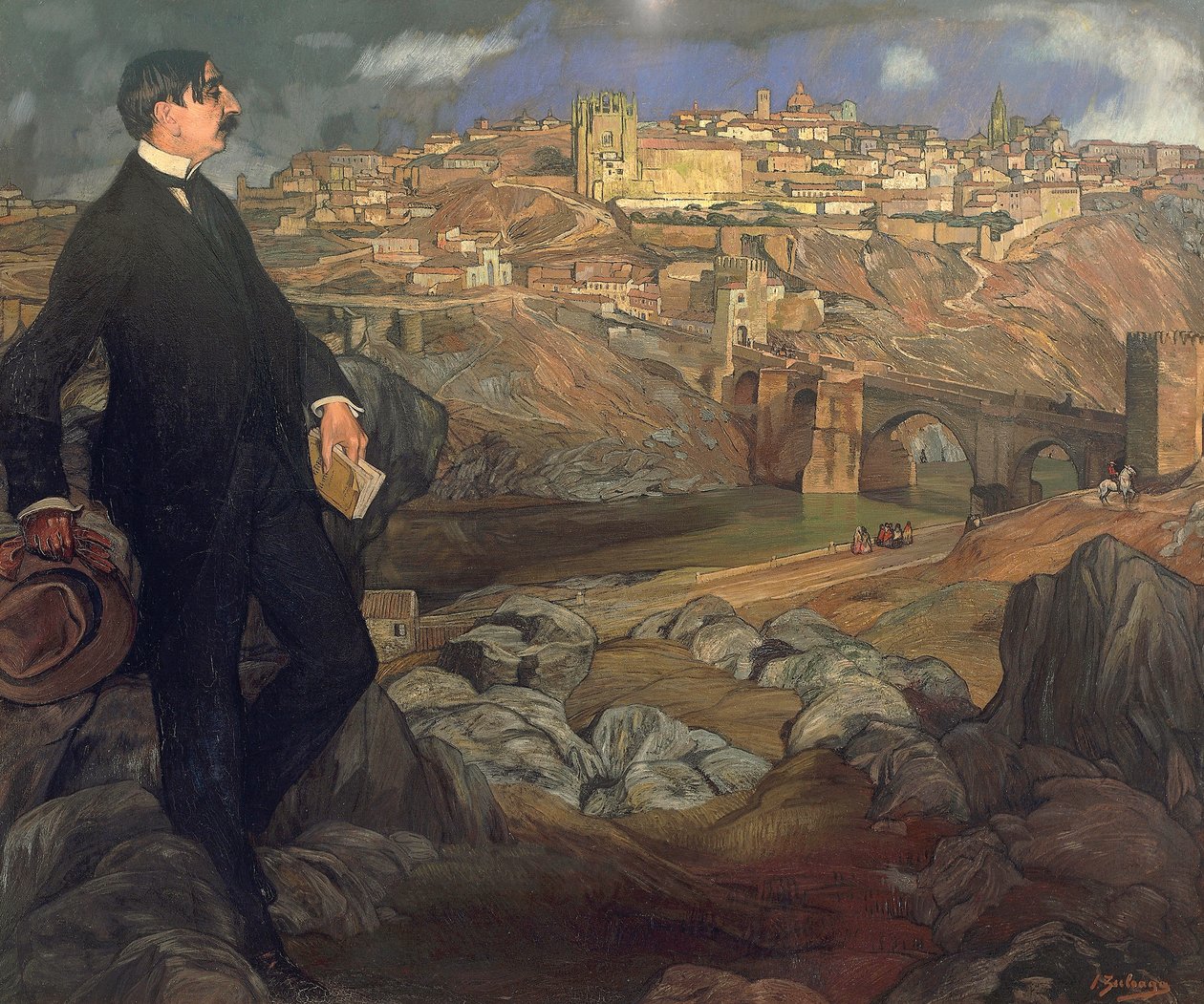 Maurice Barres portréja (1862-1923) alkotó: Ignacio Zuloaga y Zabaleta