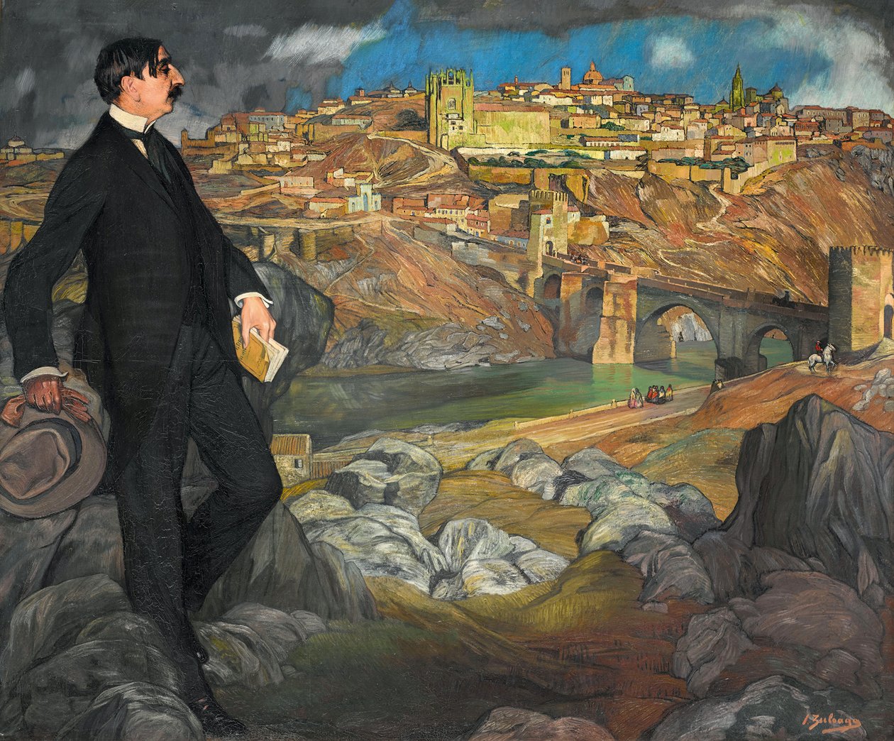 Maurice Barres portréja, 1913. alkotó: Ignacio Zuloaga y Zabaleta