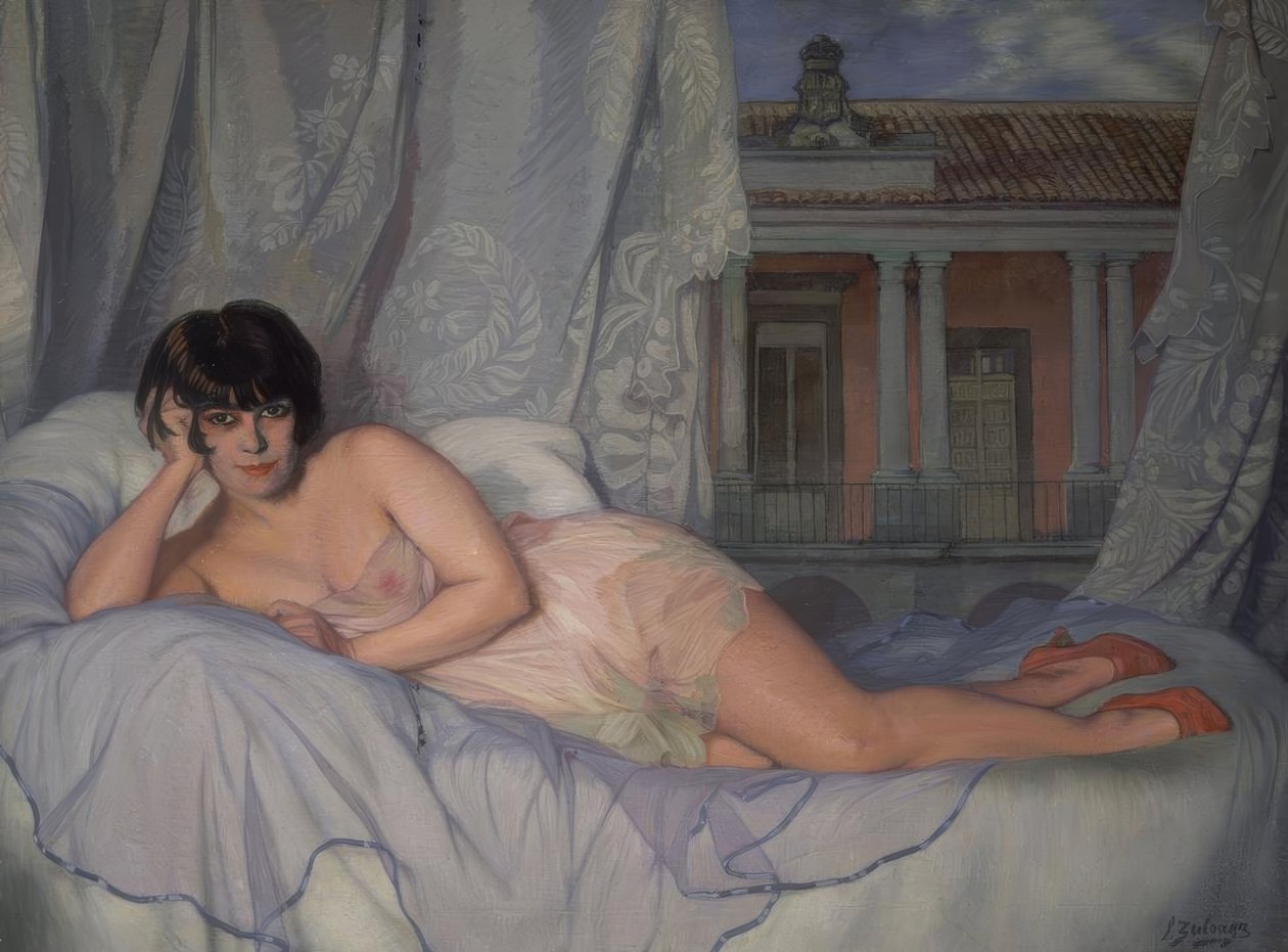 LADY OF ESCARDO - 1927 - O / L - 124X163 CM alkotó: Ignacio Zuloaga y Zabaleta