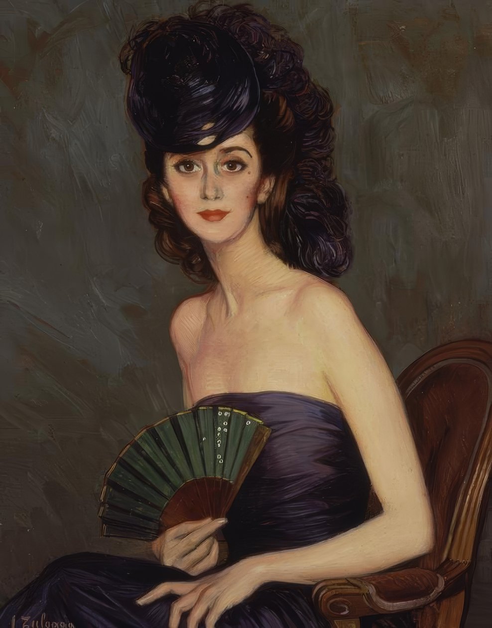 PATIÑO NŐ (LA DURCAL) - XX. SZÁZAD - O / L - 93X73 CM alkotó: Ignacio Zuloaga y Zabaleta