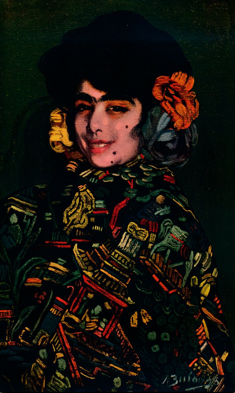 Spanyol lány, 1907, 1932 alkotó: Ignacio Zuloaga y Zabaleta
