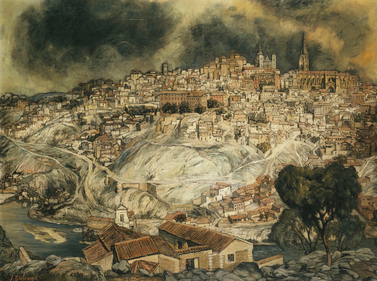Toledo erődje; A toledói Alcazar, alkotó: Ignacio Zuloaga y Zabaleta