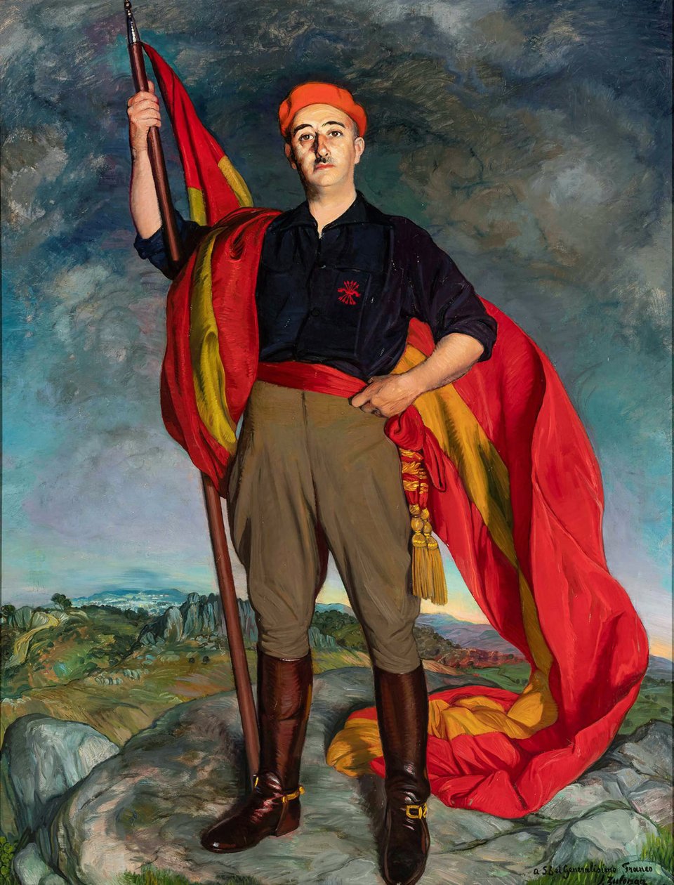 Francisco Franco portréja, 1941. alkotó: Ignacio Zuloaga y Zabaleto