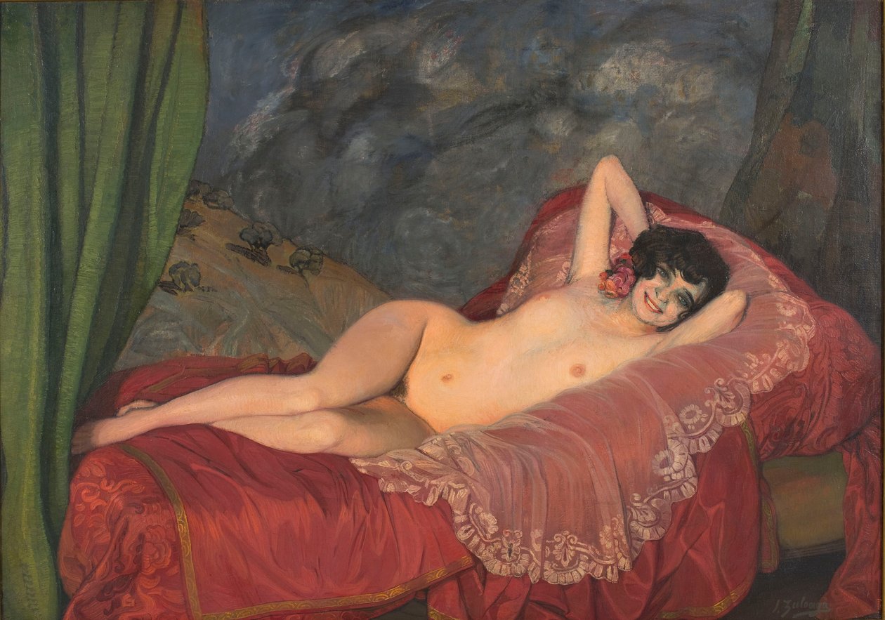 Vörös akt, 1922. alkotó: Ignacio Zuloaga y Zabaleto