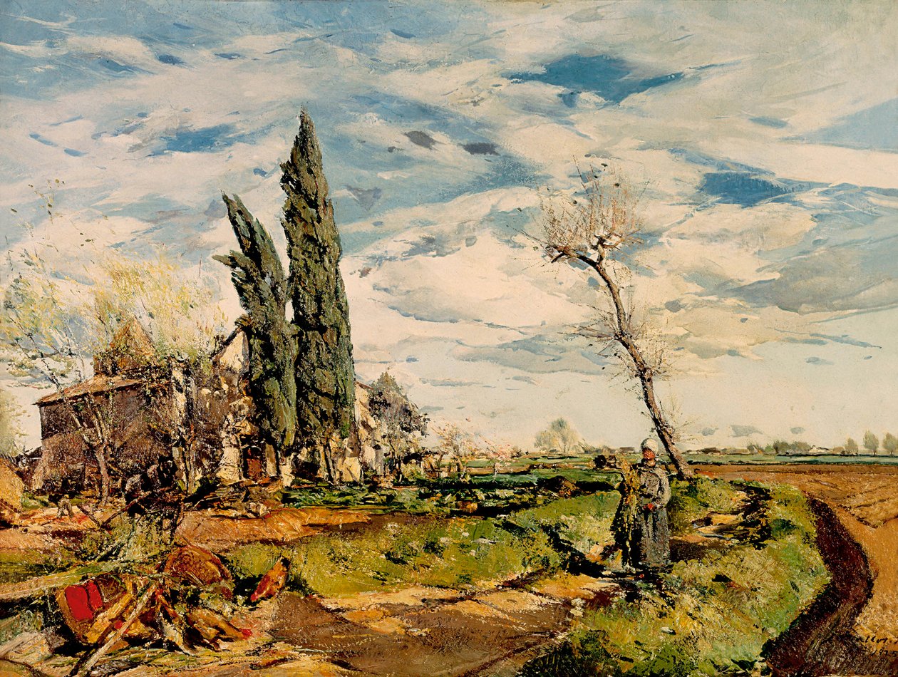 „A kápolna” Ignasi Mallol (1892-1940) festménye. 1925. Barcelona. Katalónia Nemzeti Művészeti Múzeum. alkotó: Ignasi Mallol Casanovas