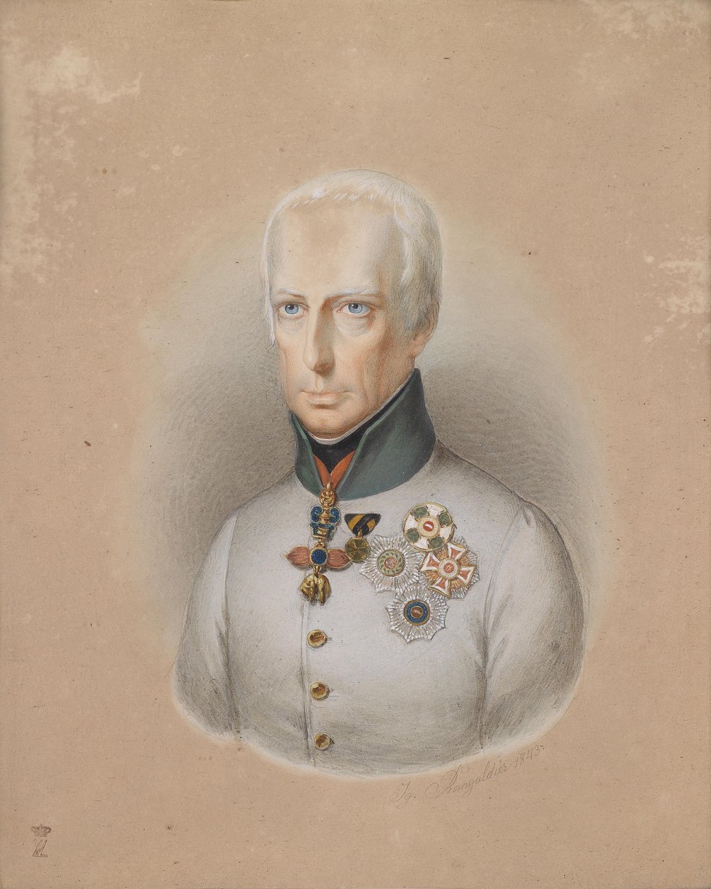 I. Ferenc osztrák császár alkotó: Ignaz Rungaldier